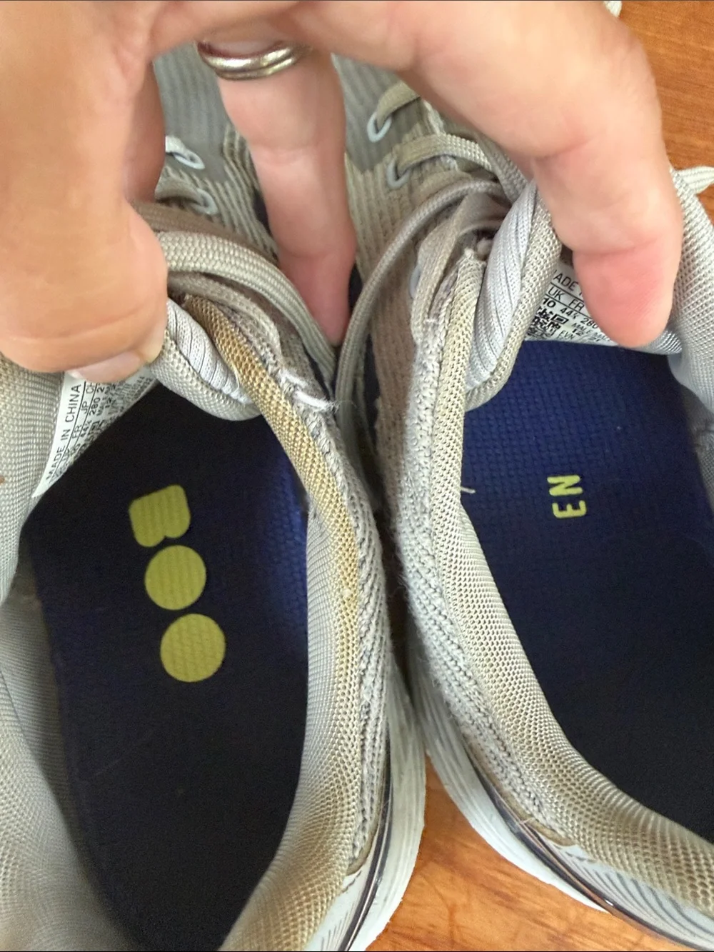 adidas Men's Light Gray and Navy Golf Sneakers